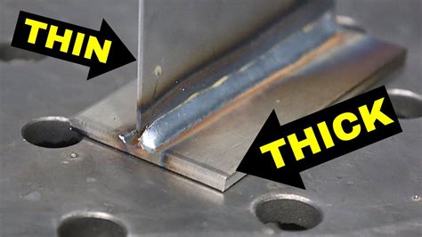 thick to thin sheet metal welding|welding thin gauge sheet metal.